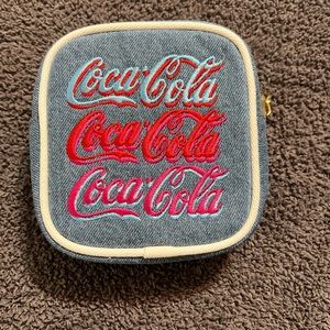 Stoney Clover Lane Coca Cola Denim Mini Pouch